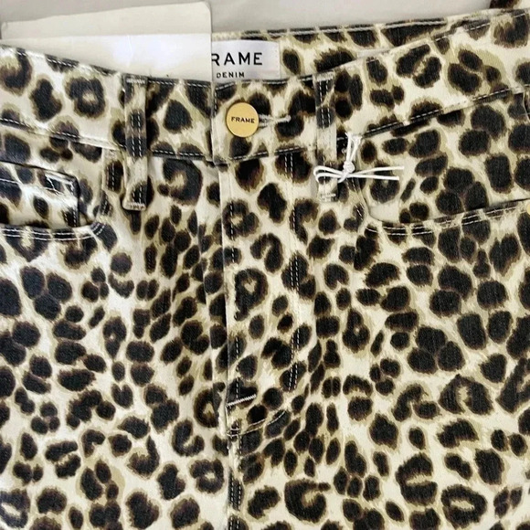 Frame Ali high rise leopard denim - Picture 6 of 12